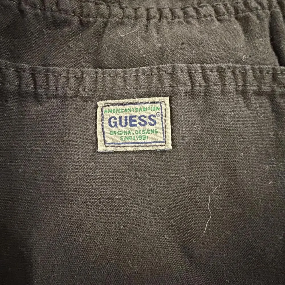 Vintage Guess‎ Jeans USA Black Denim Shorts Men’s 34 90s Y2K #715